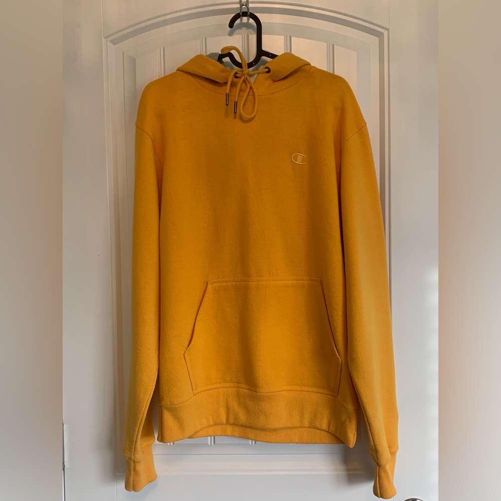 Mens Mustard Yellow Champions Hoodie